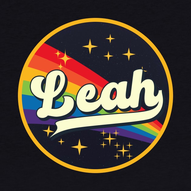 Leah // Rainbow In Space Vintage Style by LMW Art